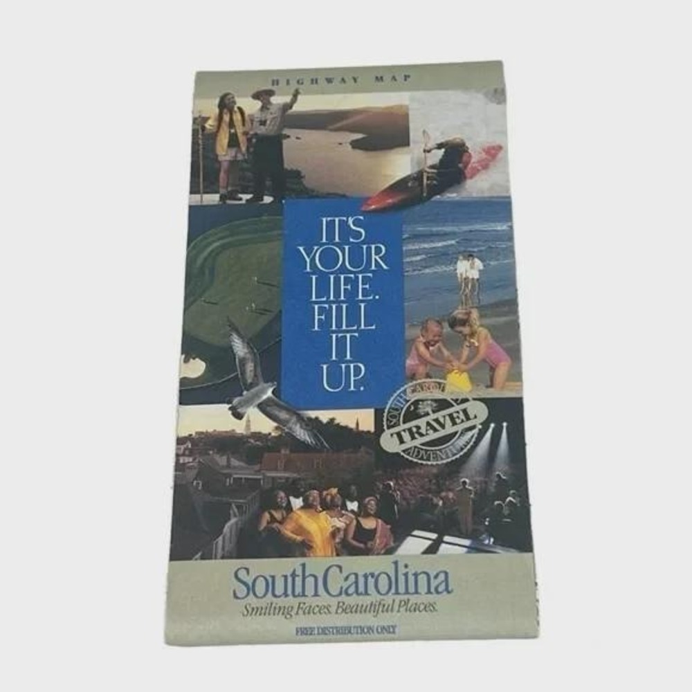 Vintage South Carolina Highway Map 1997